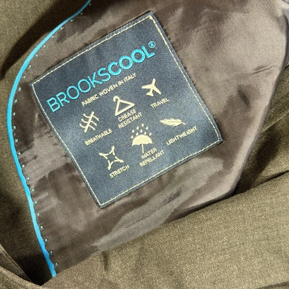 Brooks Brothers Blazer Mens 44L Grey Brookscool Regent Fit Wool Suit Jacket